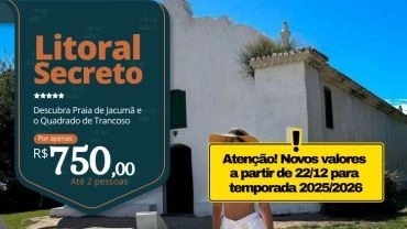 Privativo Litoral Secreto • Praia de Jacumã + Trancoso